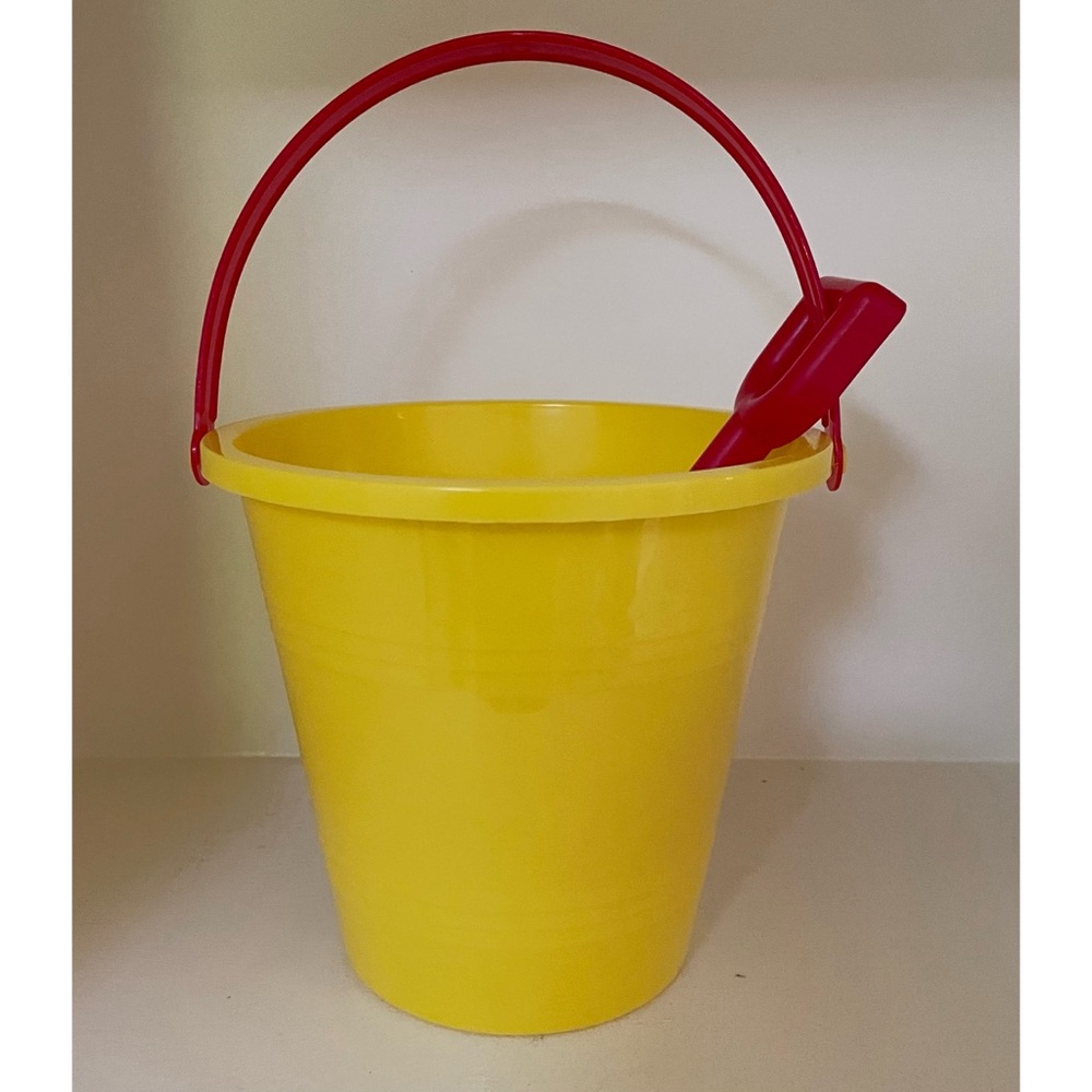 Yellow and Red Beach Pail/Shovel
